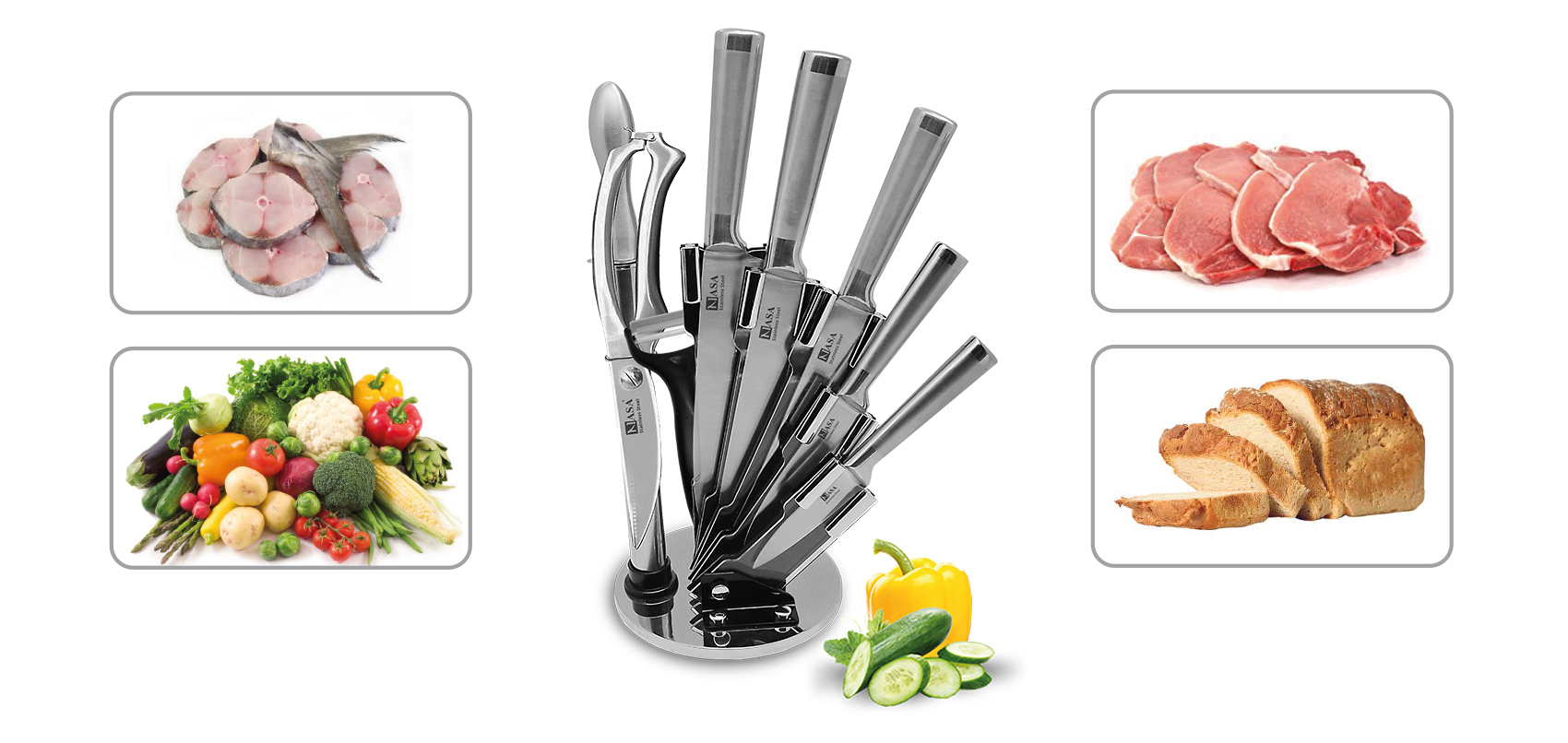 سرویس چاقوی ناسا الکتریک NS-704